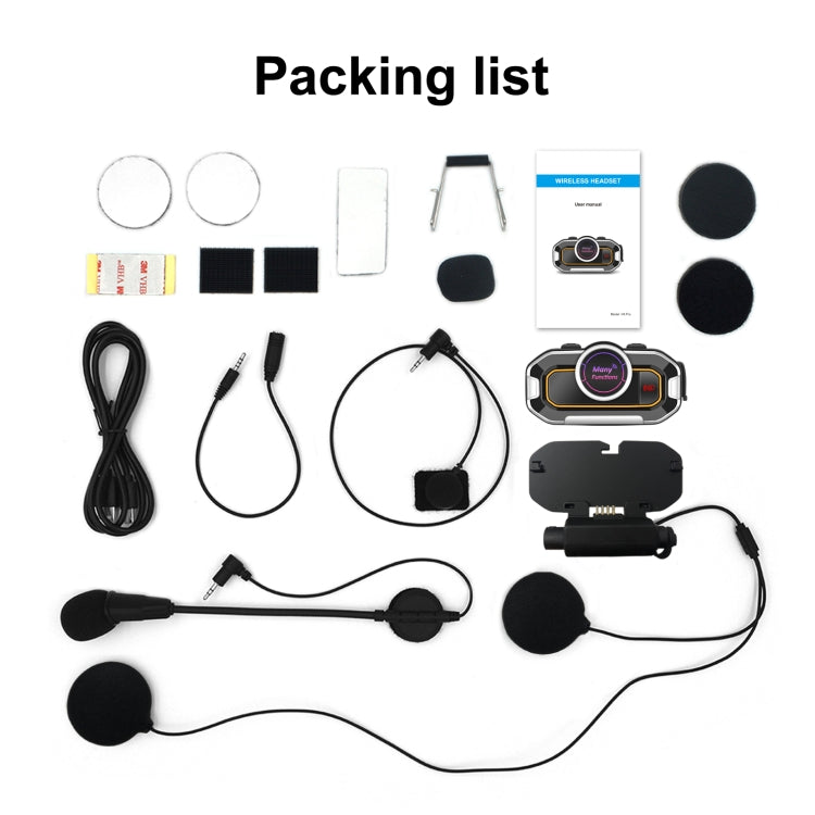 V9 Pro Motorcycle Helmet Bluetooth Walkie-talkie Support FM