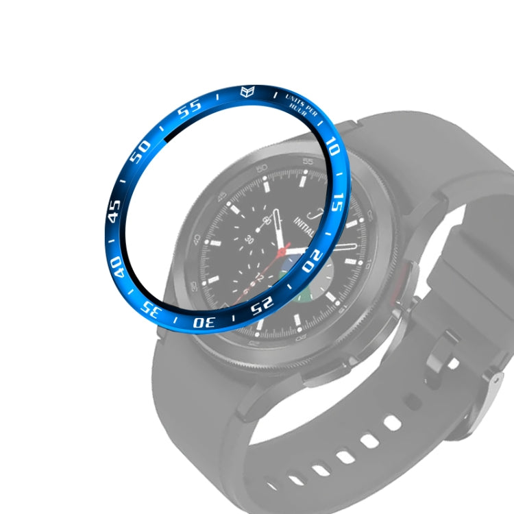 Smart Watch Steel Bezel Ring, A Version — Blue Ring White Letter
