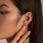 S925 Sterling Silver Eight-legged Spider Ear Studs Women Earrings