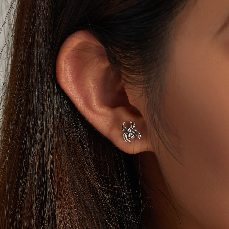 S925 Sterling Silver Eight-legged Spider Ear Studs Women Earrings