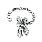 S925 Sterling Silver Exquisite Dragonfly Women Earrings
