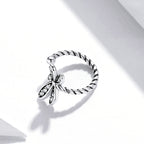 S925 Sterling Silver Exquisite Dragonfly Women Earrings