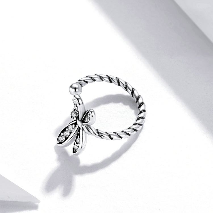 S925 Sterling Silver Exquisite Dragonfly Women Earrings