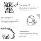 S925 Sterling Silver Exquisite Dragonfly Women Earrings