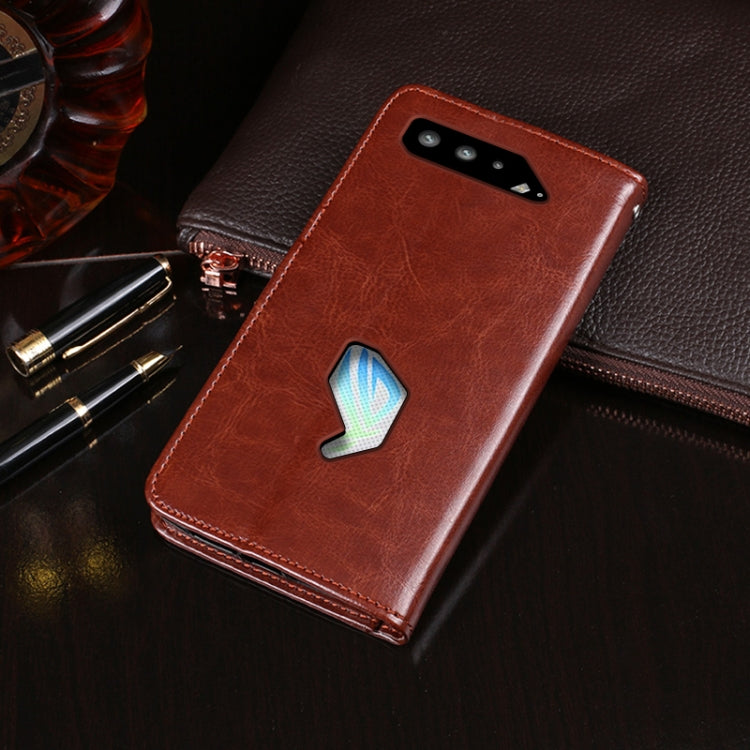 idewei Crazy Horse Texture Horizontal Flip Leather Case with Holder & Card Slots & Wallet