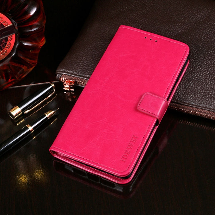 idewei Crazy Horse Texture Horizontal Flip Leather Case with Holder & Card Slots & Wallet
