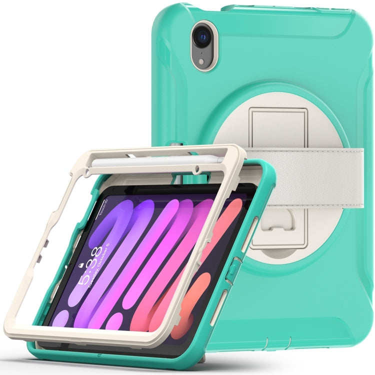 360 Degree Rotation PC + TPU Protective Case with Holder & Hand-strap