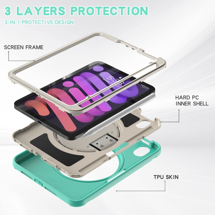 360 Degree Rotation PC + TPU Protective Case with Holder & Hand-strap