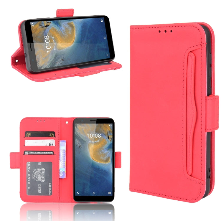 Skin Feel Calf Pattern Horizontal Flip Leather Case with Holder & Card Slots & Photo Frame