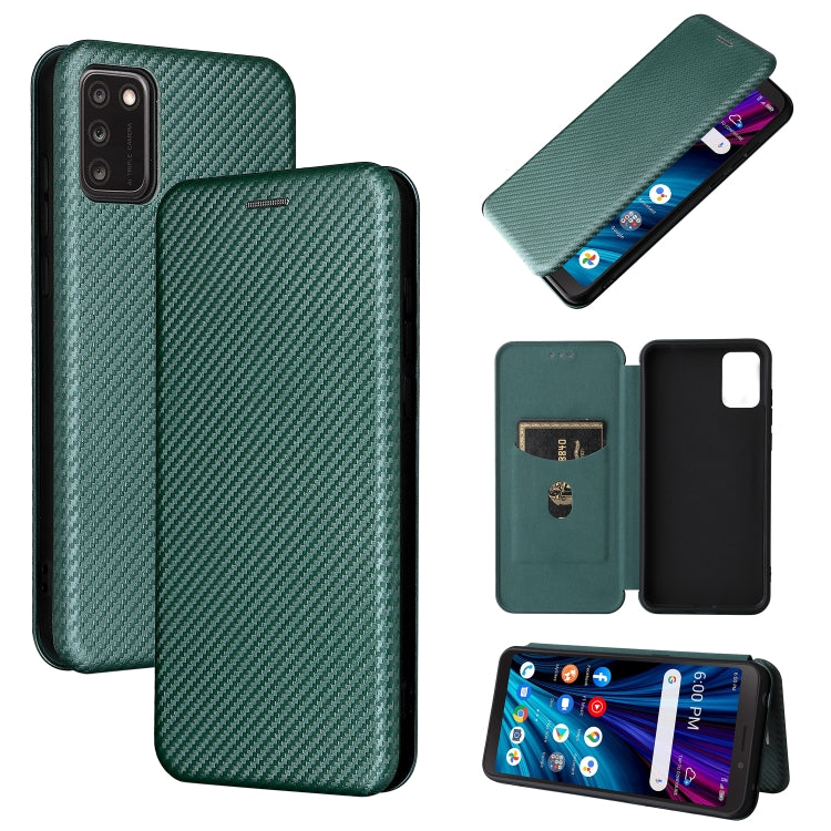 Carbon Fiber Texture Magnetic Horizontal Flip Leather Phone Case with Card Slot