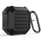 Shockproof Carbon Fiber Luggage Earphone Protective Case with Hook