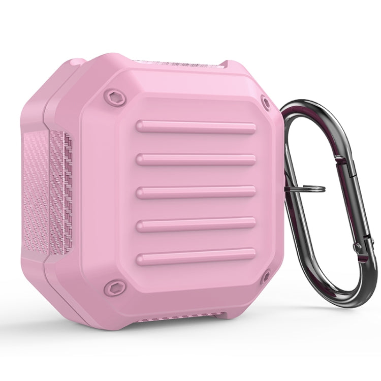 Shockproof Carbon Fiber Luggage Earphone Protective Case with Hook