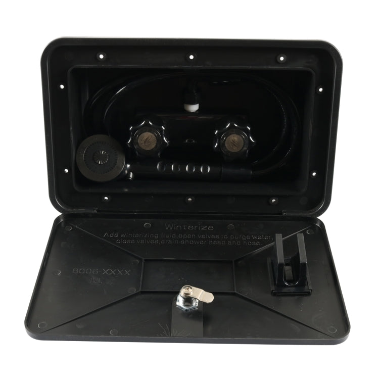 RV External Shower Box Head with Hose