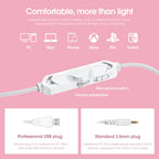 ONIKUMA X10 Car Ear LED Light Adjustable Gaming Headset with Microphone