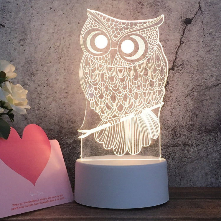 White Base Creative 3D Tricolor LED Decorative Night Light, Button Plug Version — Love Balloon Bear
