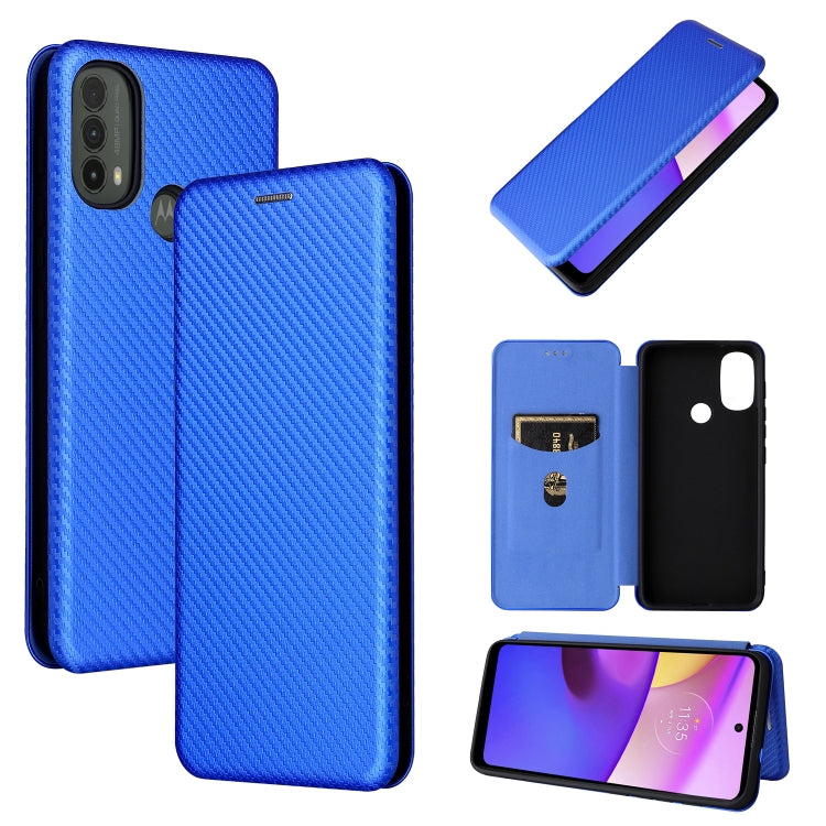 Carbon Fiber Texture Magnetic Horizontal Flip Leather Phone Case with Card Slot