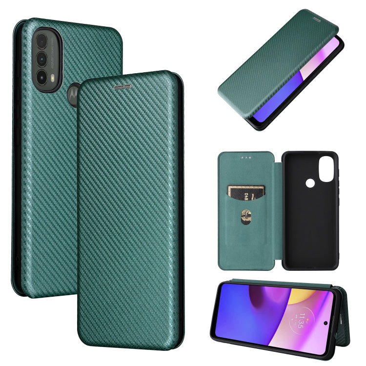 Carbon Fiber Texture Magnetic Horizontal Flip Leather Phone Case with Card Slot