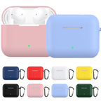 Solid Color Silicone Earphone Protective Case with Hook For Honor Earbuds X2 — Midnight Blue