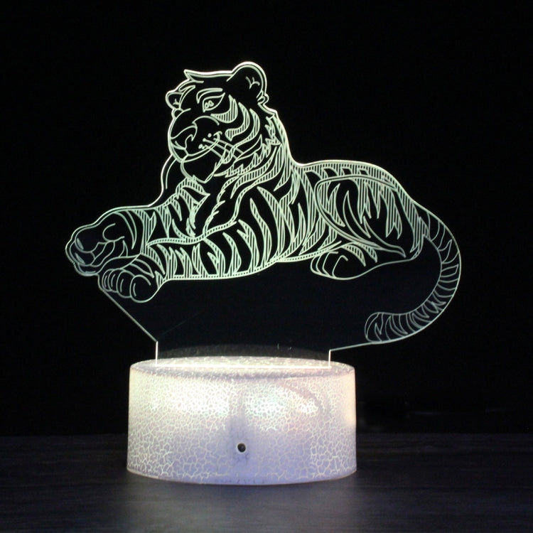 Crack Base Creative 3D Colorful LED Decorative Night Light, Touch Version