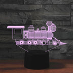 Black Base Creative 3D LED Decorative Night Light, 16 Color Remote Control