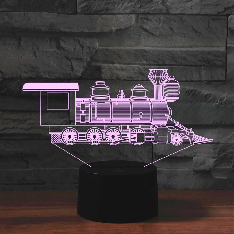 Black Base Creative 3D LED Decorative Night Light, 16 Color Remote Control — locomotive 2