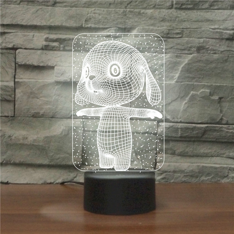 Black Base Creative 3D LED Decorative Night Light, 16 Color Remote Control — Ice Skating 3