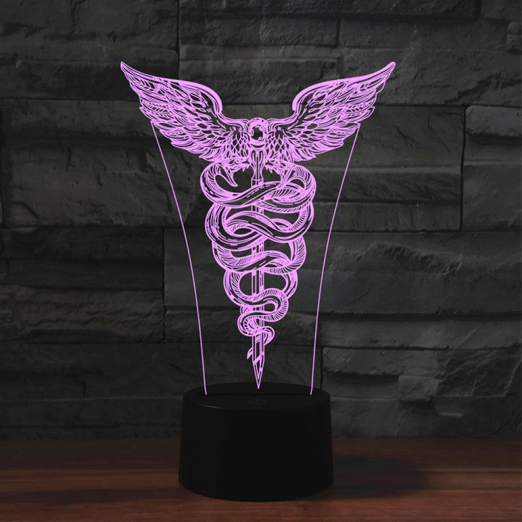 Black Base Creative 3D LED Decorative Night Light, 16 Color Remote Control — view 13