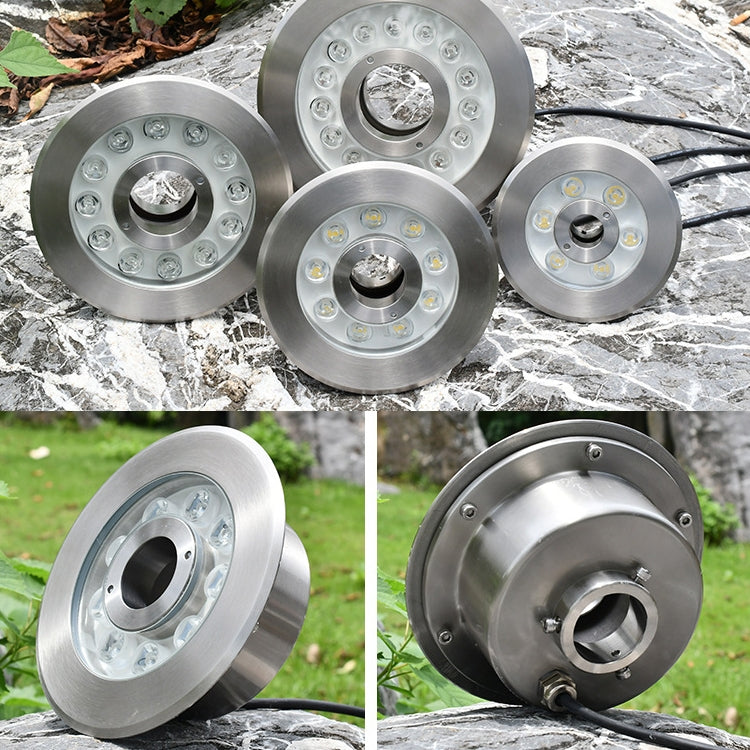 Landscape Ring LED Stainless Steel Underwater Fountain Light — 18W