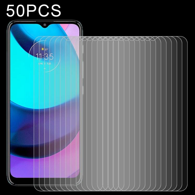 50 PCS 0.26mm 9H 2.5D Tempered Glass Film