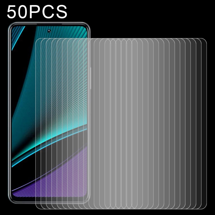 50 PCS 0.26mm 9H 2.5D Tempered Glass Film