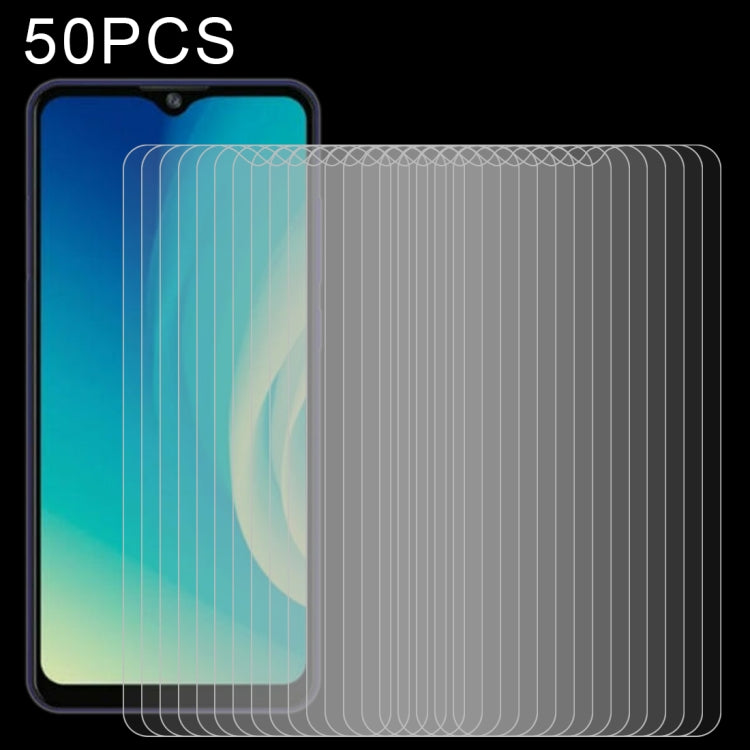 50 PCS 0.26mm 9H 2.5D Tempered Glass Film