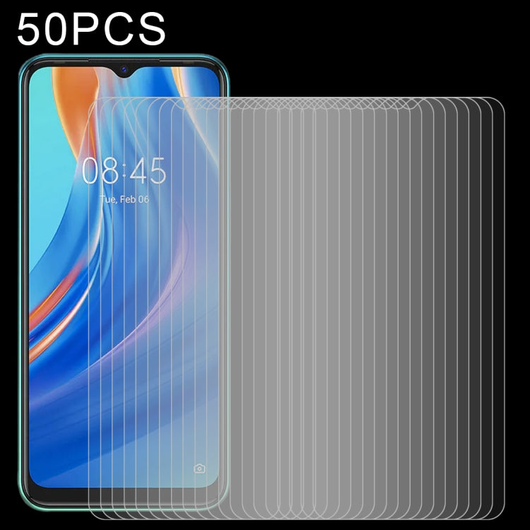 50 PCS 0.26mm 9H 2.5D Tempered Glass Film