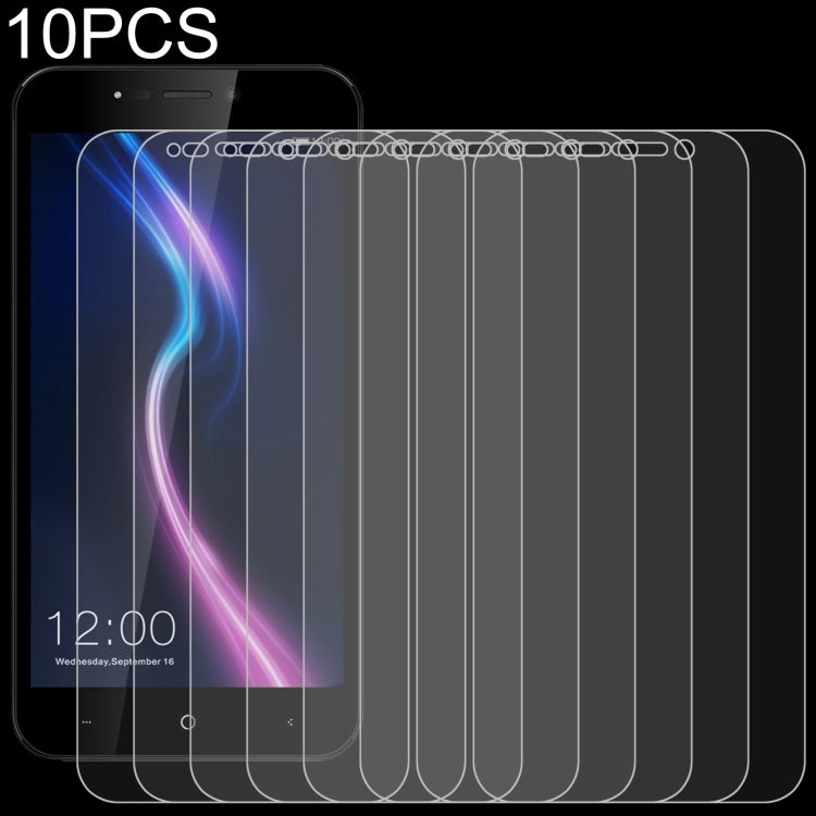 10 PCS 0.26mm 9H 2.5D Tempered Glass Film, For Samsung Galaxy Xcover FieldPro (10 PCS), For BQ Aquaris E5 (10 PCS) — For Leagoo S11 (10 PCS)