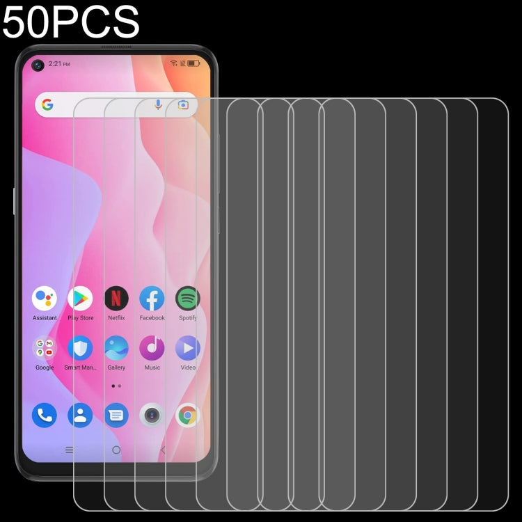 50 PCS 0.26mm 9H 2.5D Tempered Glass Film