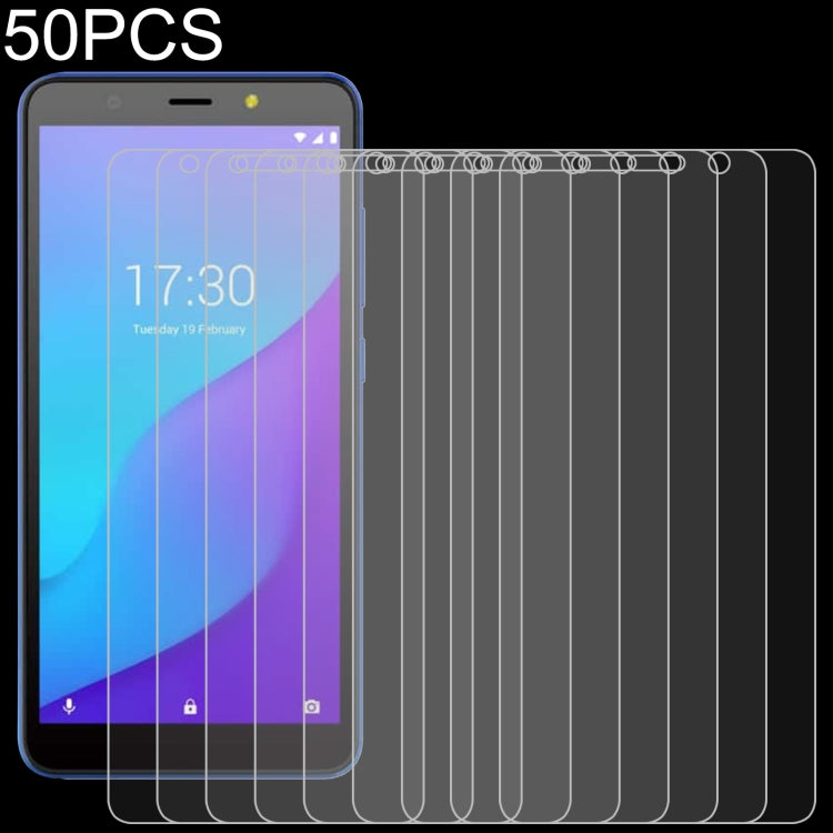50 PCS 0.26mm 9H 2.5D Tempered Glass Film