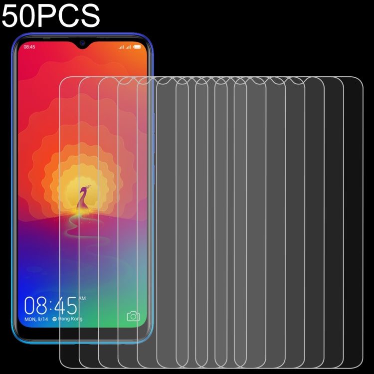 50 PCS 0.26mm 9H 2.5D Tempered Glass Film