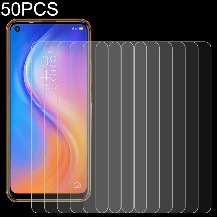 50 PCS 0.26mm 9H 2.5D Tempered Glass Film