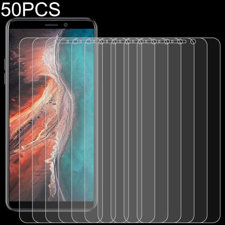 50 PCS 0.26mm 9H 2.5D Tempered Glass Film