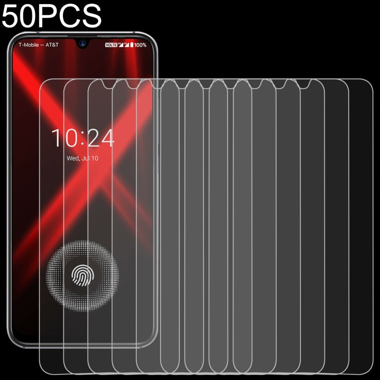 50 PCS 0.26mm 9H 2.5D Tempered Glass Film