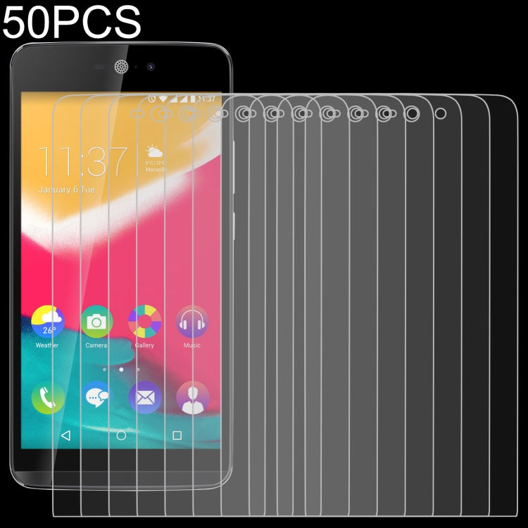 50 PCS 0.26mm 9H 2.5D Tempered Glass Film