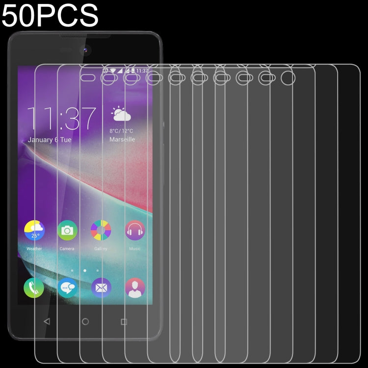 50 PCS 0.26mm 9H 2.5D Tempered Glass Film