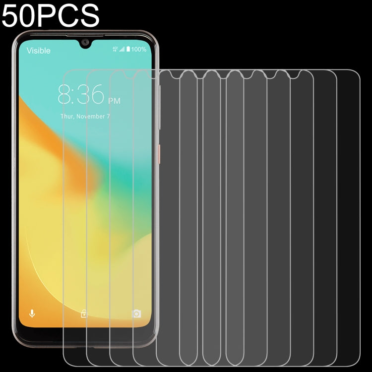 50 PCS 0.26mm 9H 2.5D Tempered Glass Film