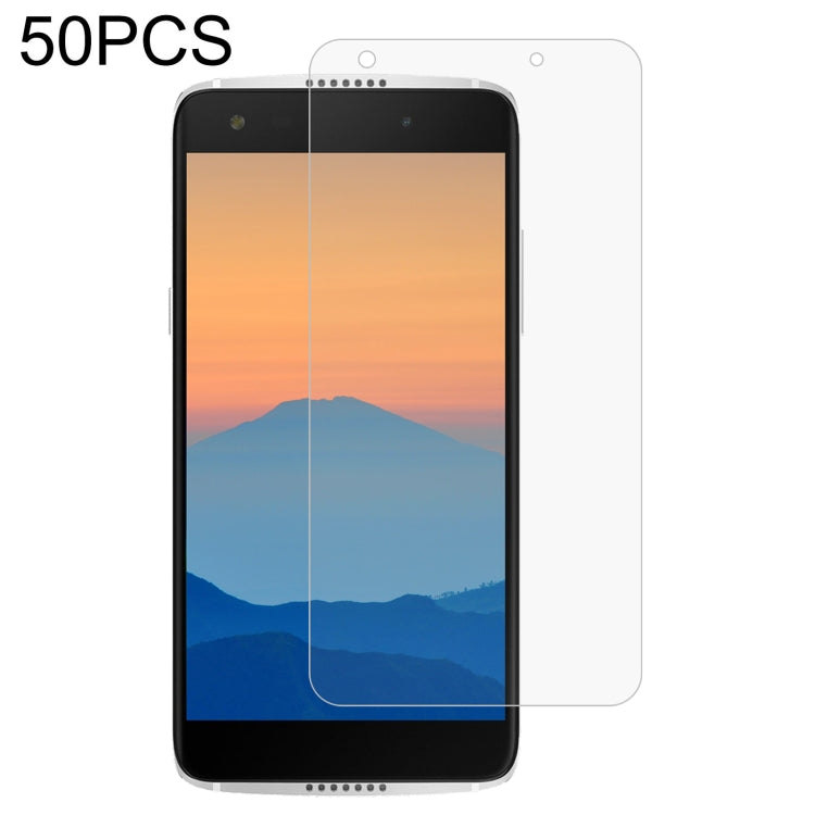 50 PCS 0.26mm 9H 2.5D Tempered Glass Film — For Alcatel Tetra (50 PCS)