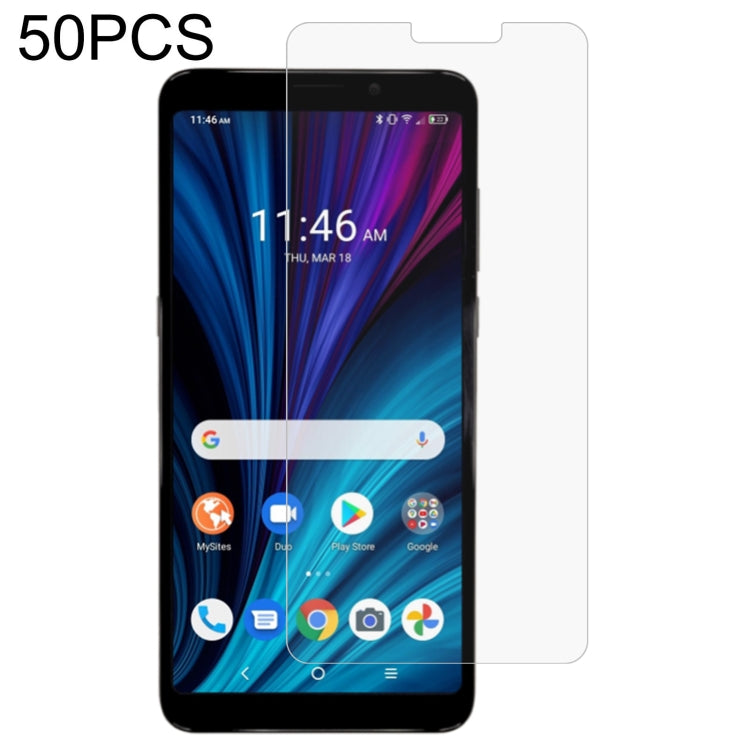 50 PCS 0.26mm 9H 2.5D Tempered Glass Film — For Alcatel U3 3G (50 PCS)