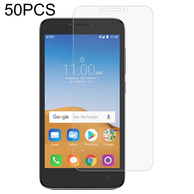 50 PCS 0.26mm 9H 2.5D Tempered Glass Film — For BQ Aquaris U2 (50 PCS)