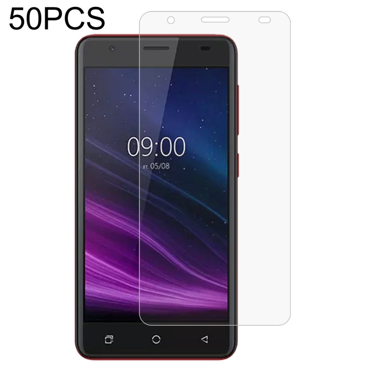 50 PCS 0.26mm 9H 2.5D Tempered Glass Film — For Alcatel 3X (50 PCS)