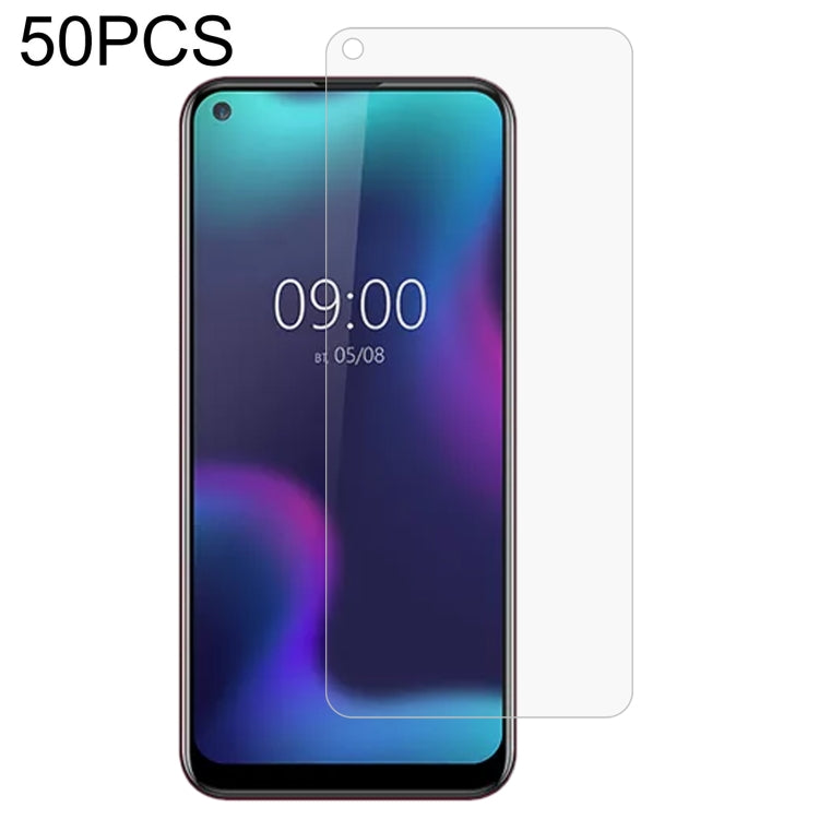 50 PCS 0.26mm 9H 2.5D Tempered Glass Film — For BQ Aquaris C (50 PCS)