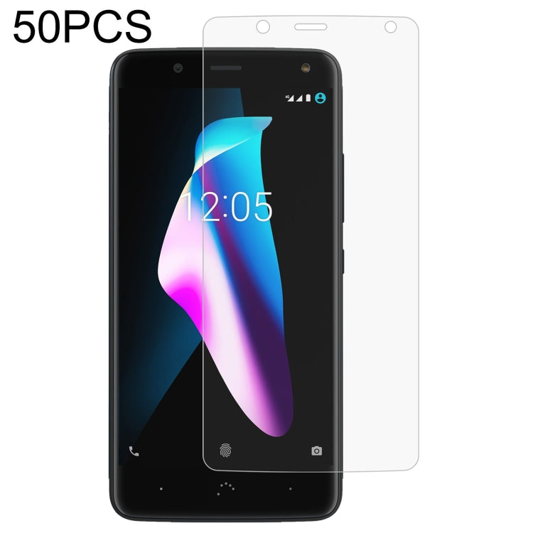 50 PCS 0.26mm 9H 2.5D Tempered Glass Film — For BQ Vsmart Joy 1 Plus (50 PCS)