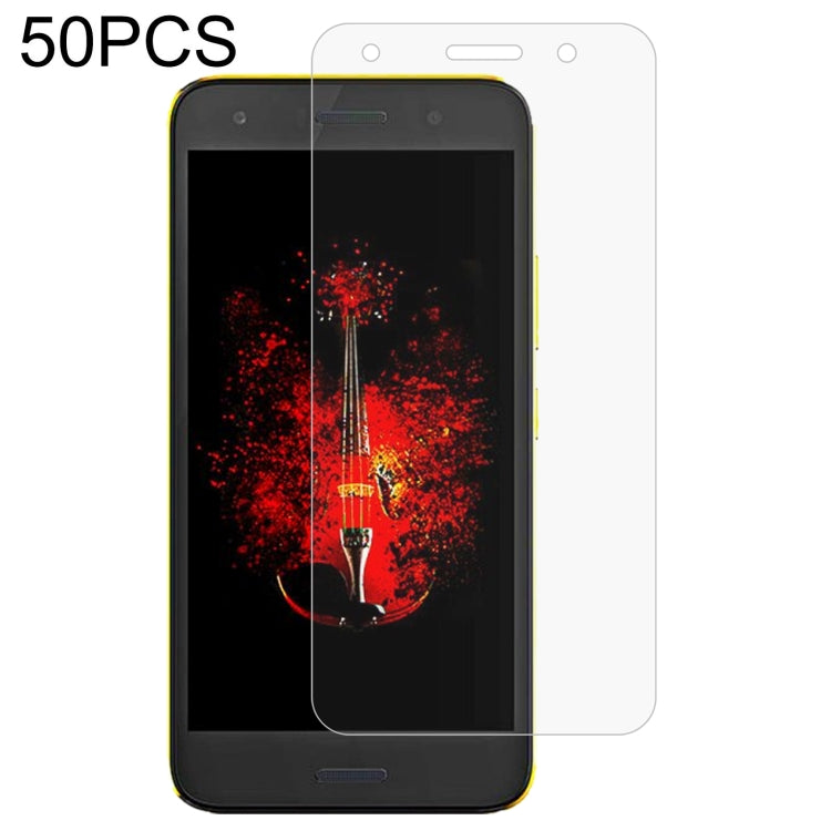 50 PCS 0.26mm 9H 2.5D Tempered Glass Film — For Infinix Hot 6 Pro (50 PCS)