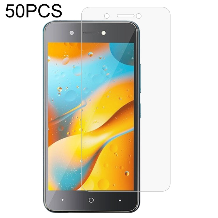 50 PCS 0.26mm 9H 2.5D Tempered Glass Film